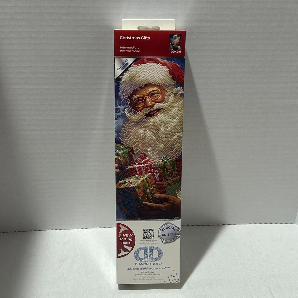 Diamond Dotz "Christmas Gifts" Santa Intermediate DD4391 Special Edition 13x18" - Picture 10 of 11